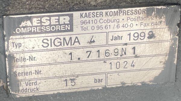 Kaiser Sigma 4 Rotary Screw Air End (180-220 HP), Belt Drive - Image 2