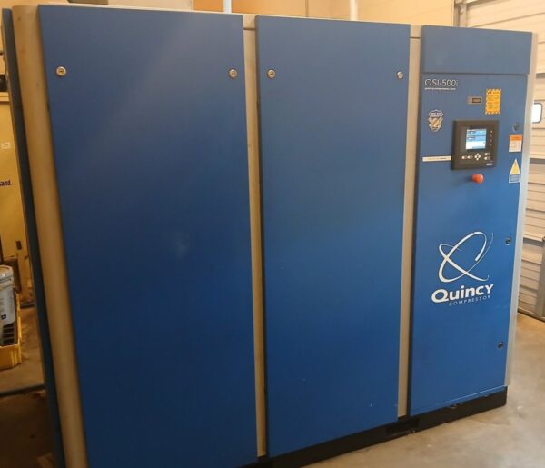 Fully Serviced Quincy Model Qsi-500 Direct Drive, Rotary Screw Air Compressor