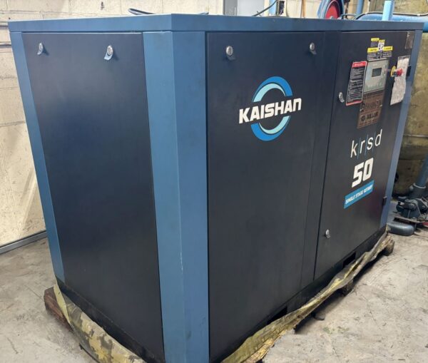 Low Hours, 2021, 50 HP Kaishan Model Krsd-50 Direct Drive Rotary Screw Compressor